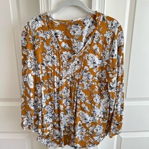 Fun 2 Fun blouse, size large, 100% rayon
